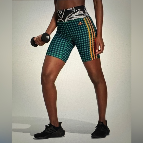 Adidas x FARM Rio Patterned Biker Shorts - Picture 4 of 4